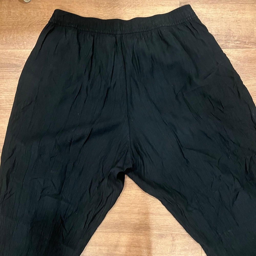 Madewell Pullon Black wide leg pants with pockets Sz PXXL - Picture 7 of 12